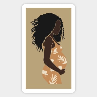 Abstract pregnant vector Women artistic Illustration Magnet